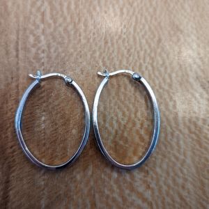 Sterling silver hoop earrings